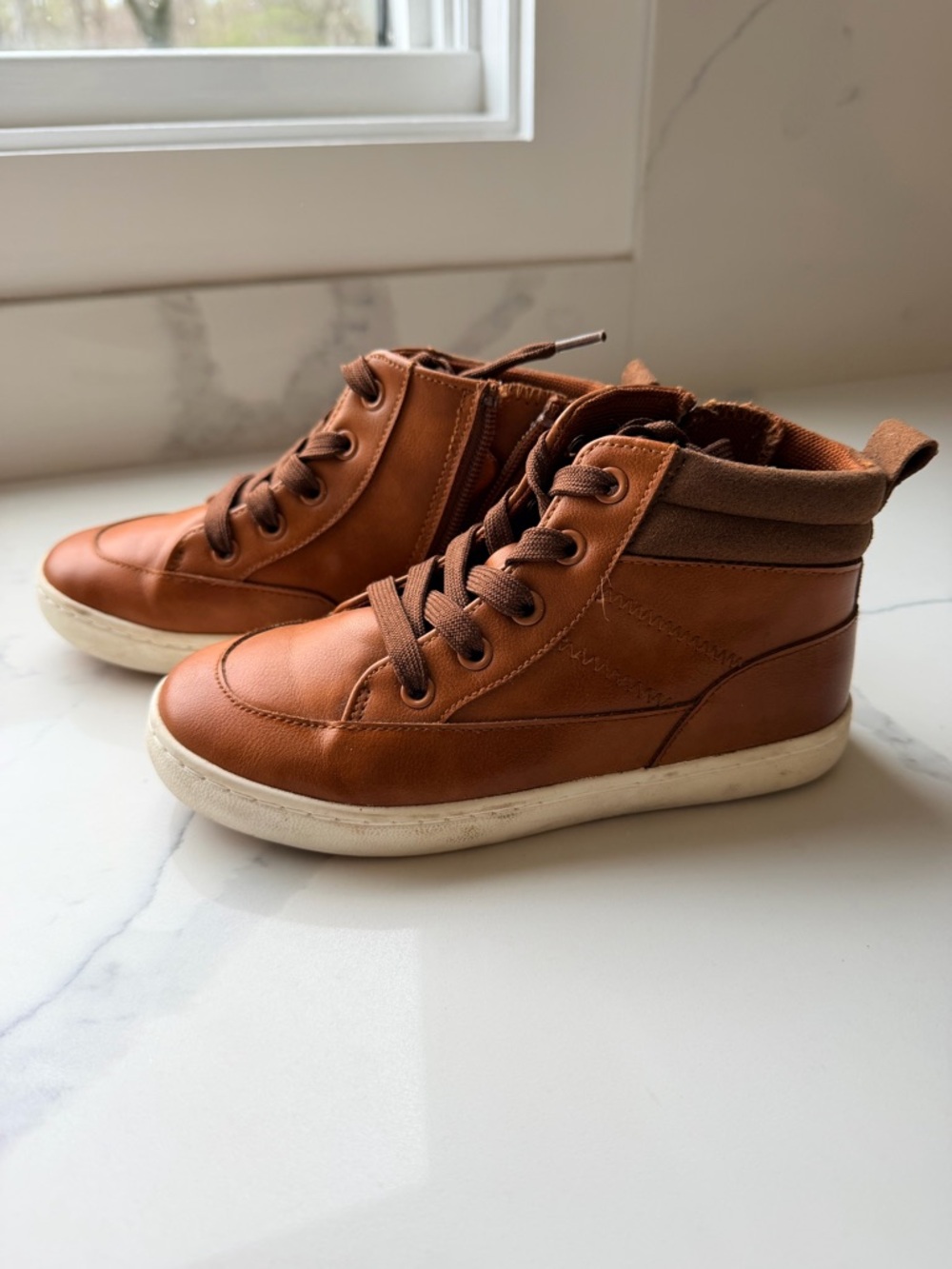 Cat & Jack Kids Brown High-Top Dress Sneakers